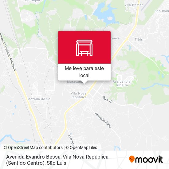 Avenida Evandro Bessa, Vila Nova República (Sentido Centro) mapa