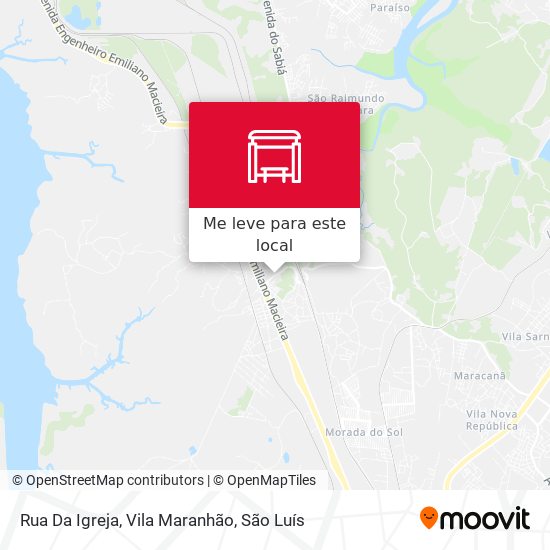 Rua Da Igreja, Vila Maranhão mapa