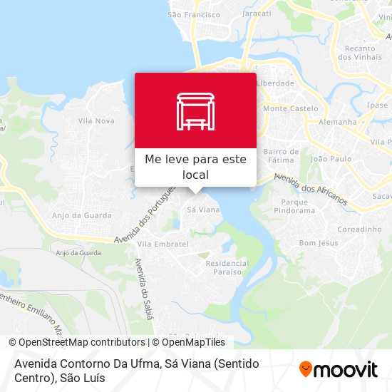 Avenida Contorno Da Ufma, Sá Viana (Sentido Centro) mapa