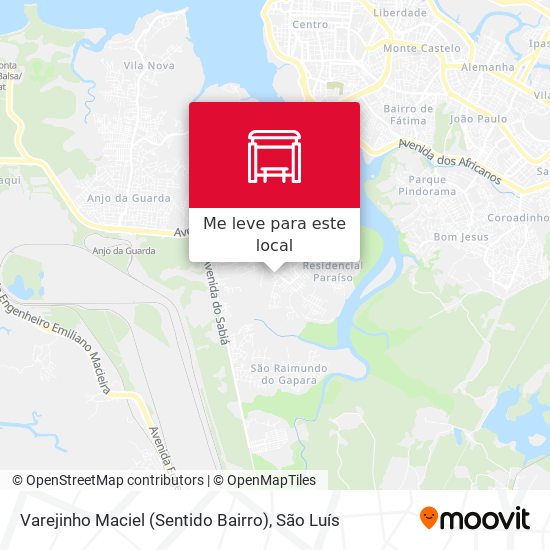 Varejinho Maciel (Sentido Bairro) mapa