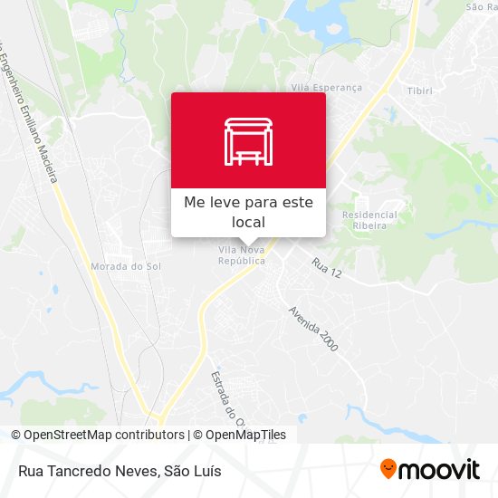 Rua Tancredo Neves mapa