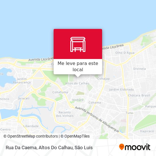 Rua Da Caema, Altos Do Calhau mapa