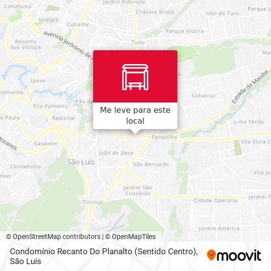 Condomínio Recanto Do Planalto (Sentido Centro) mapa