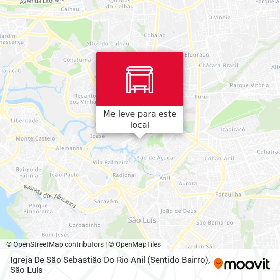 Igreja De São Sebastião Do Rio Anil (Sentido Bairro) mapa