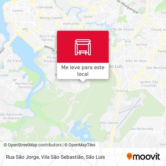 Rua São Jorge, Vila São Sebastião mapa