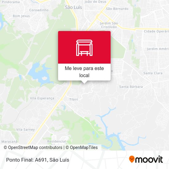 Ponto Final: A691 mapa