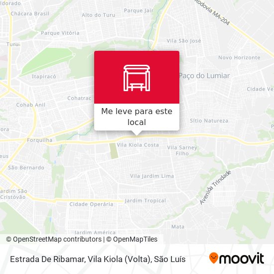 Estrada De Ribamar, Vila Kiola (Volta) mapa