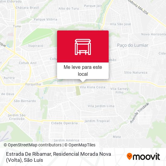 Estrada De Ribamar, Residencial Morada Nova (Volta) mapa