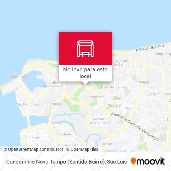 Condomínio Novo Tempo (Sentido Bairro) mapa