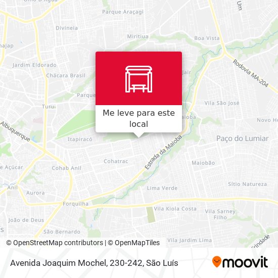Avenida Joaquim Mochel, 230-242 mapa