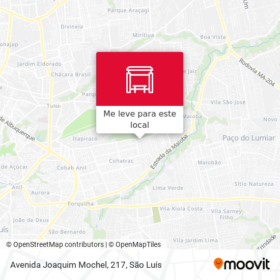 Avenida Joaquim Mochel, 217 mapa