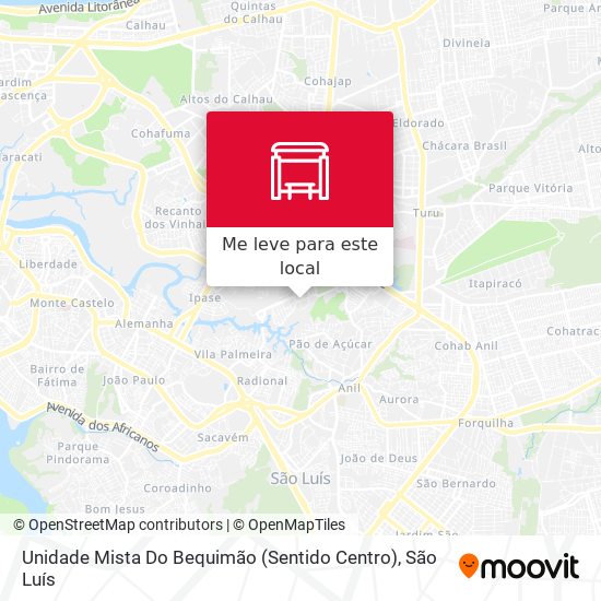 Unidade Mista Do Bequimão (Sentido Centro) mapa