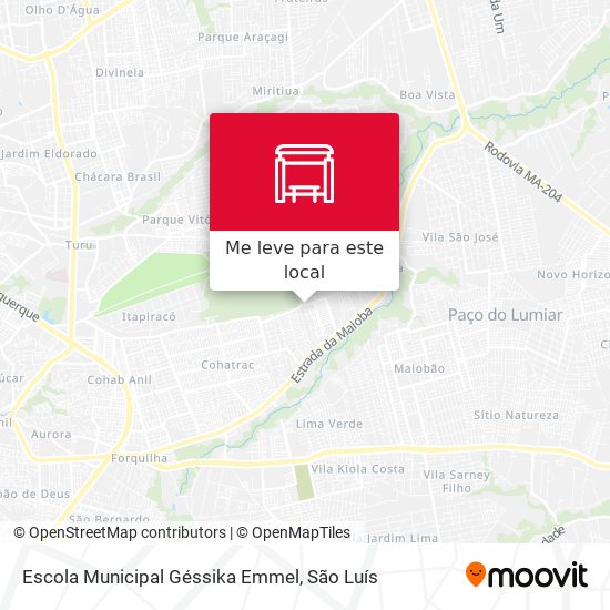 Escola Municipal Géssika Emmel mapa