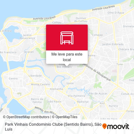 Park Vinhais Condomínio Clube (Sentido Bairro) mapa