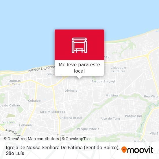 Igreja De Nossa Senhora De Fátima (Sentido Bairro) mapa