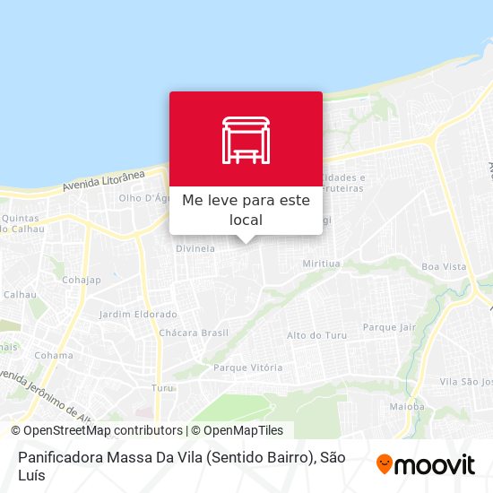 Panificadora Massa Da Vila (Sentido Bairro) mapa