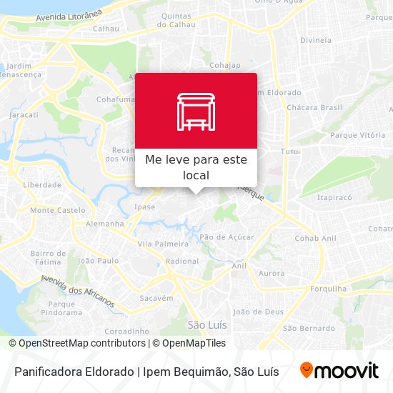 Panificadora Eldorado | Ipem Bequimão mapa