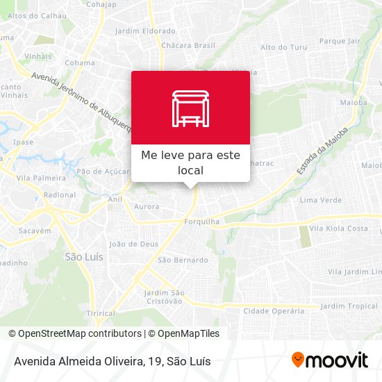 Avenida Almeida Oliveira, 19 mapa