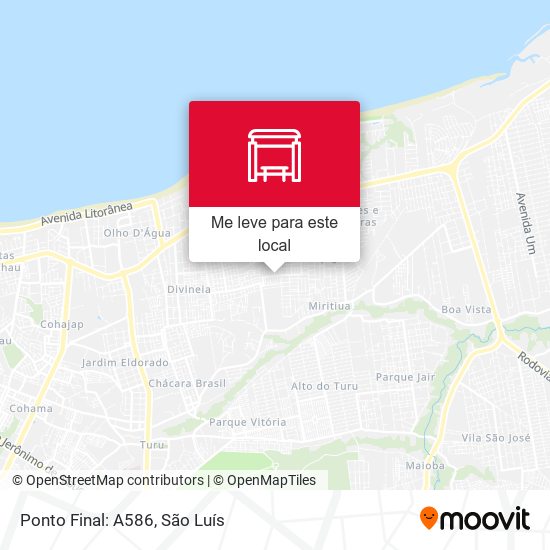 Ponto Final: A586 mapa