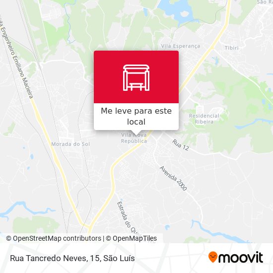 Rua Tancredo Neves, 15 mapa