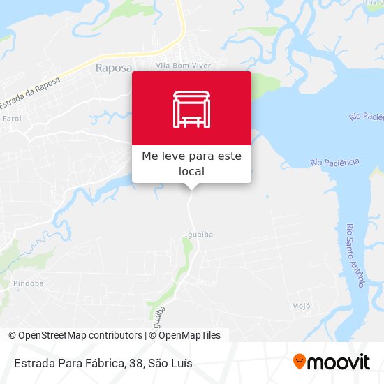 Estrada Para Fábrica, 38 mapa