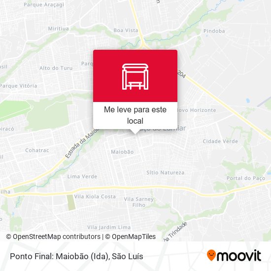 Ponto Final: Maiobão (Ida) mapa