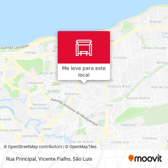 Rua Principal, Vicente Fialho mapa