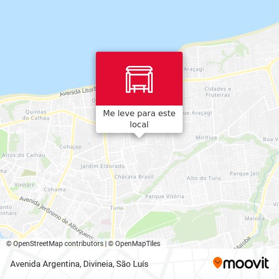 Avenida Argentina, Divineia mapa