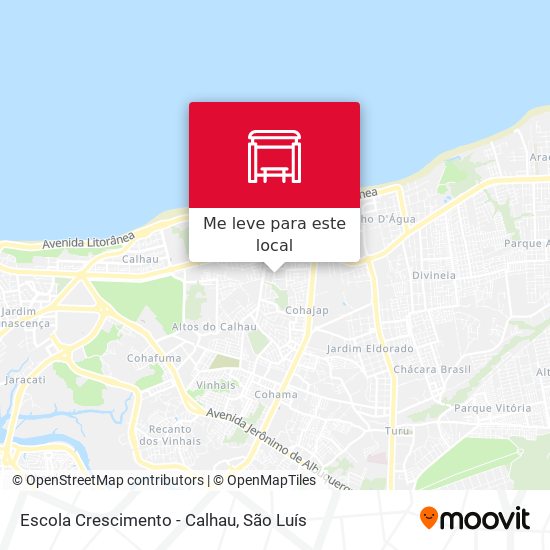 Escola Crescimento - Calhau mapa