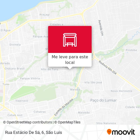 Rua Estácio De Sá, 6 mapa