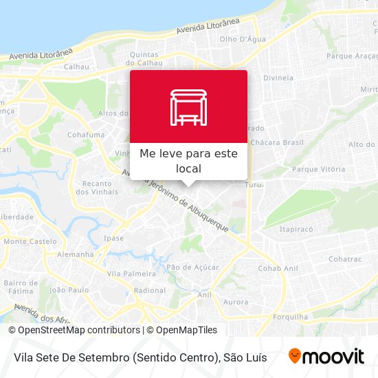 Vila Sete De Setembro (Sentido Centro) mapa