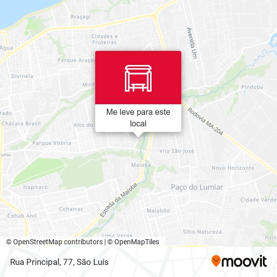 Rua Principal, 77 mapa