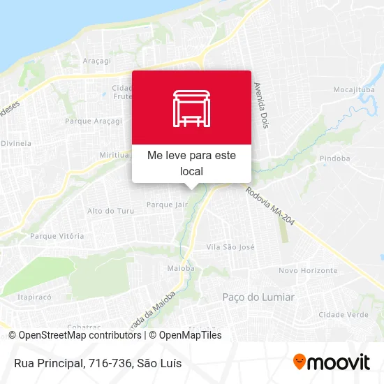 Rua Principal, 716-736 mapa