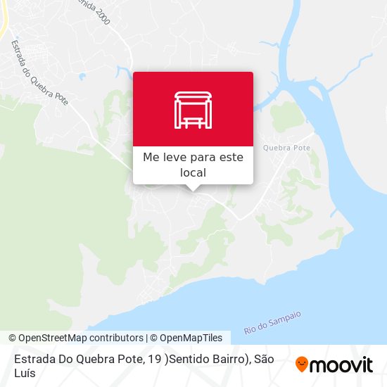 Estrada Do Quebra Pote, 19 )Sentido Bairro) mapa