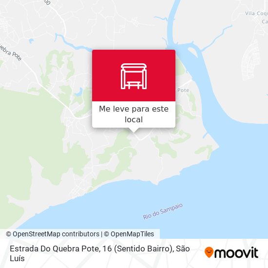 Estrada Do Quebra Pote, 16 (Sentido Bairro) mapa
