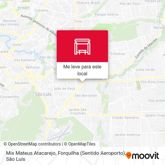 Mix Mateus Atacarejo, Forquilha (Sentido Aeroporto) mapa