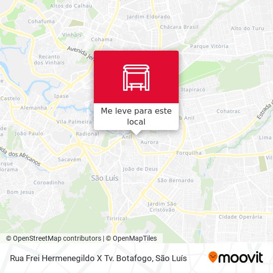 Rua Frei Hermenegildo X Tv. Botafogo mapa