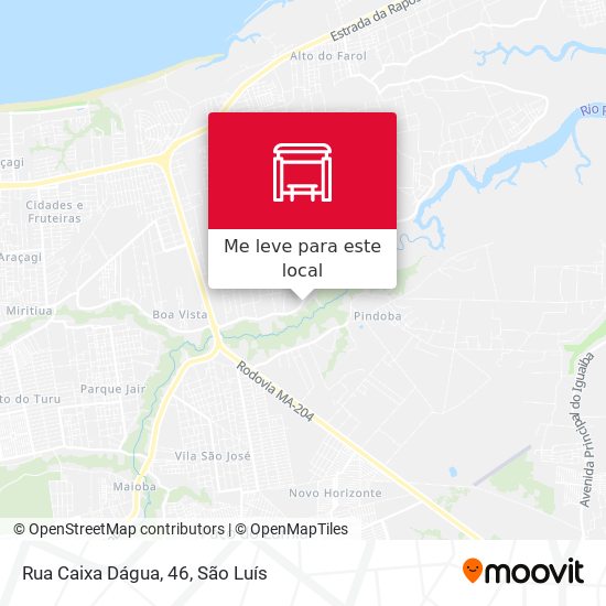 Rua Caixa Dágua, 46 mapa
