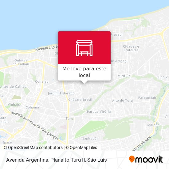 Avenida Argentina, Planalto Turu II mapa