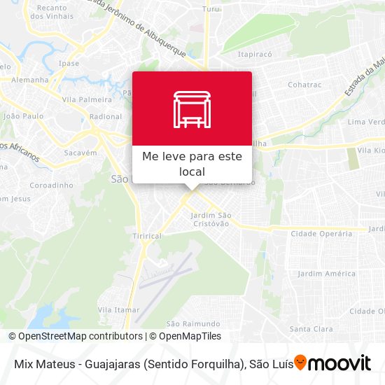 Mix Mateus - Guajajaras (Sentido Forquilha) mapa