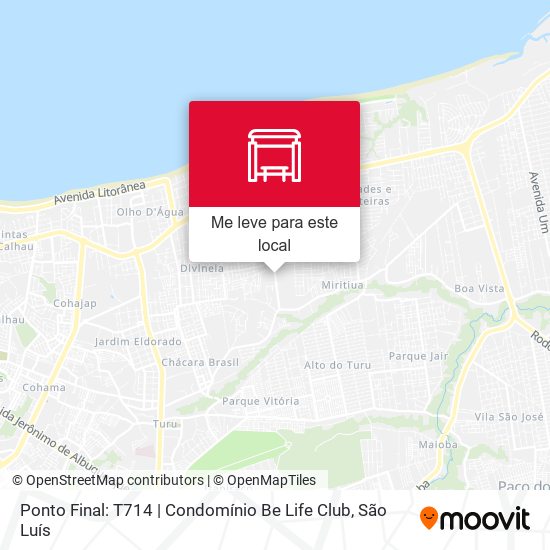 Ponto Final: T714 | Condomínio Be Life Club mapa