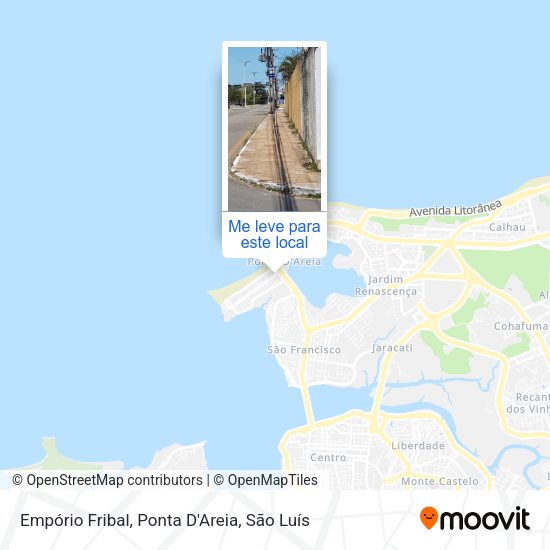 Empório Fribal, Ponta D'Areia mapa