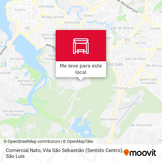 Comercial Nato, Vila São Sebastião (Sentido Centro) mapa