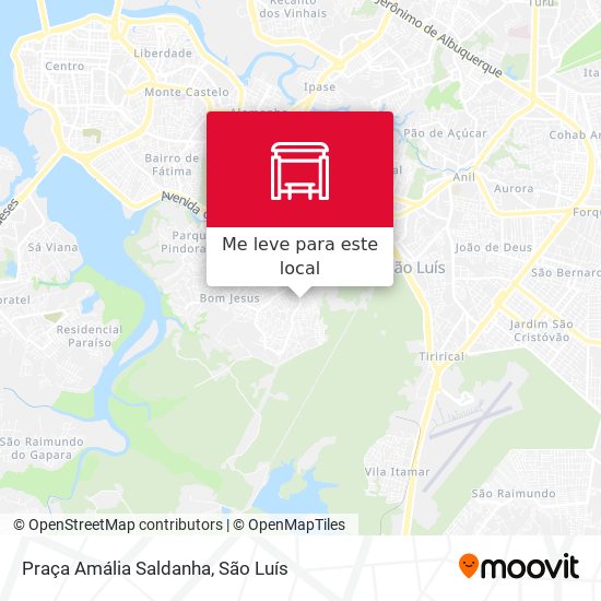 Praça Amália Saldanha mapa