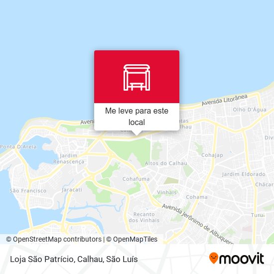 Loja São Patrício, Calhau mapa