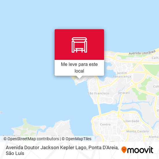 Avenida Doutor Jackson Kepler Lago, Ponta D'Areia mapa