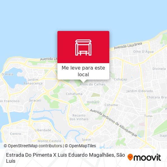 Estrada Do Pimenta X Luís Eduardo Magalhães mapa