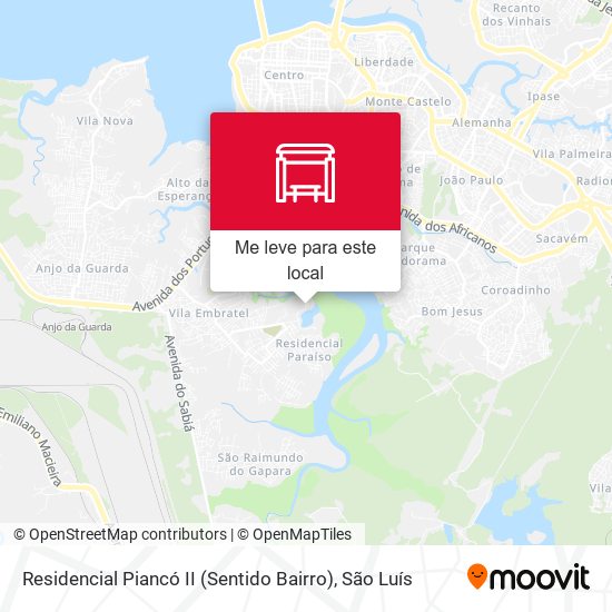 Residencial Piancó II (Sentido Bairro) mapa