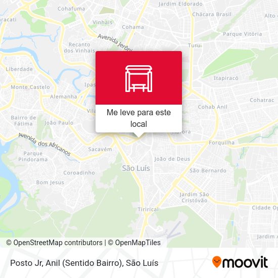 Posto Jr, Anil (Sentido Bairro) mapa
