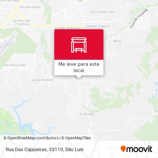 Rua Das Cajazeiras, 33110 mapa